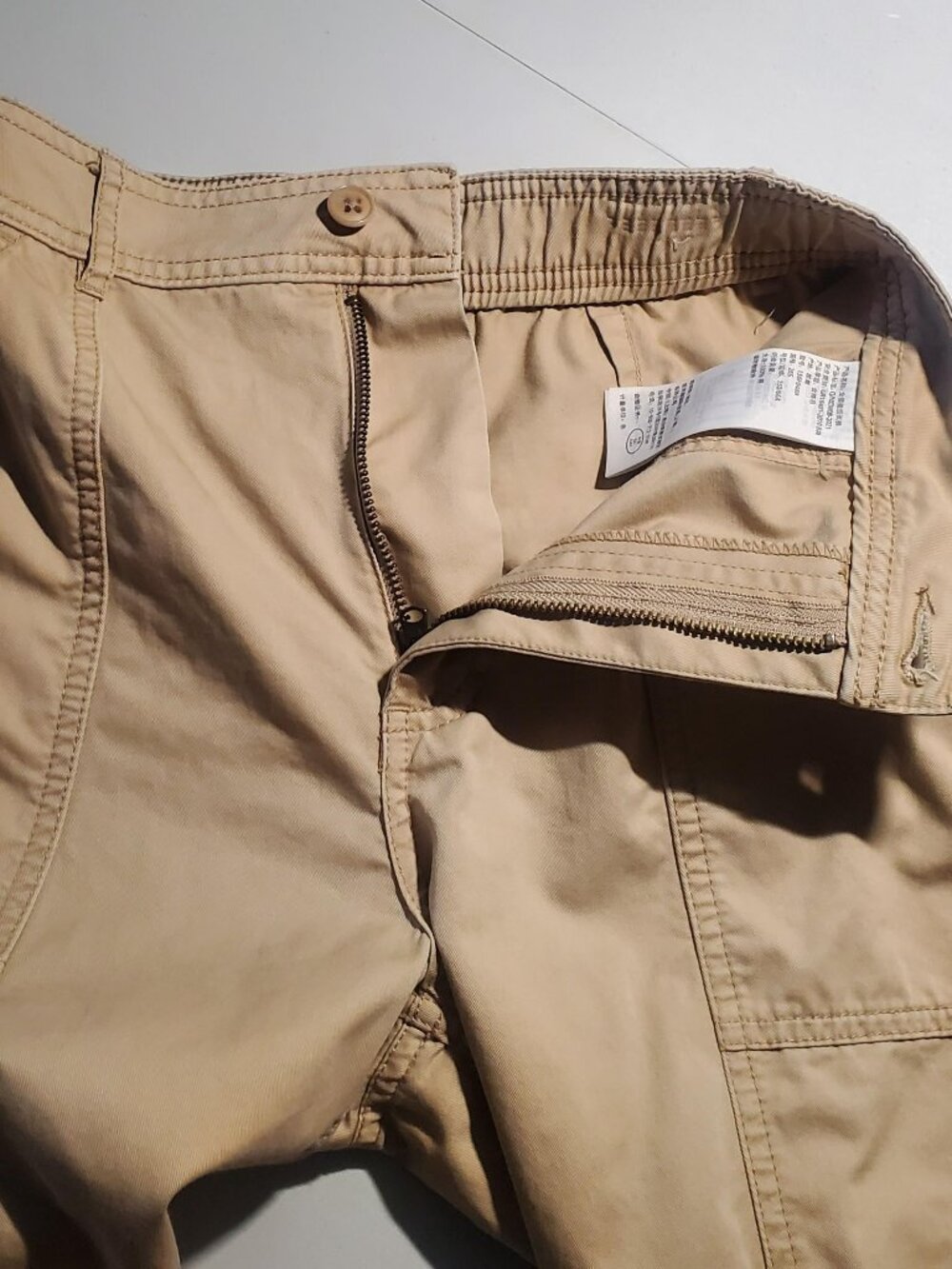 Abercrombie & Fitch relaxed utility cargo pants in tan Women's sz 2short/26w - Picture 5 of 16